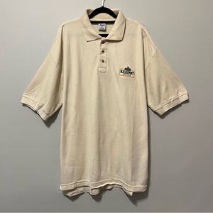Kilkenny Irish Beer Airak Heavies Polo Short Sleeve Shirt Men's Size L NWT